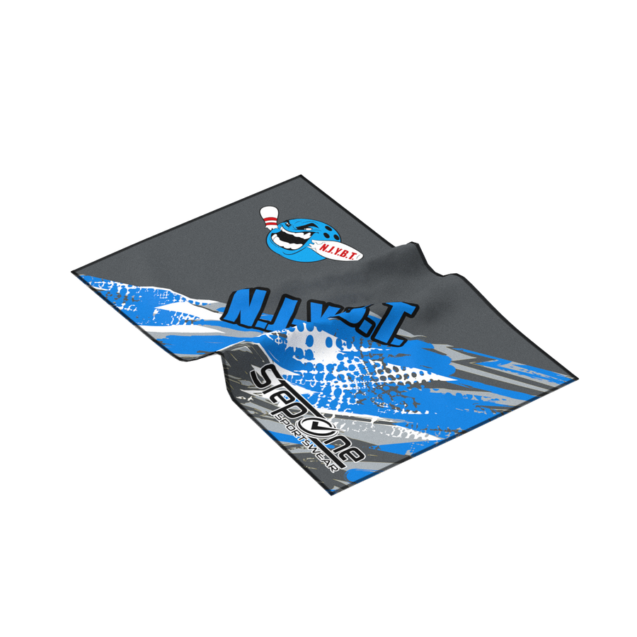 Crazy Zag Blue Ball Towel NJYBT