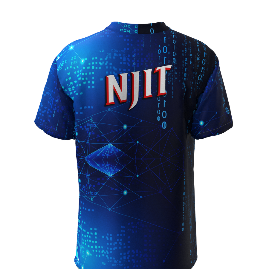 Performance T-Shirt NJIT Blue 0's and 1's