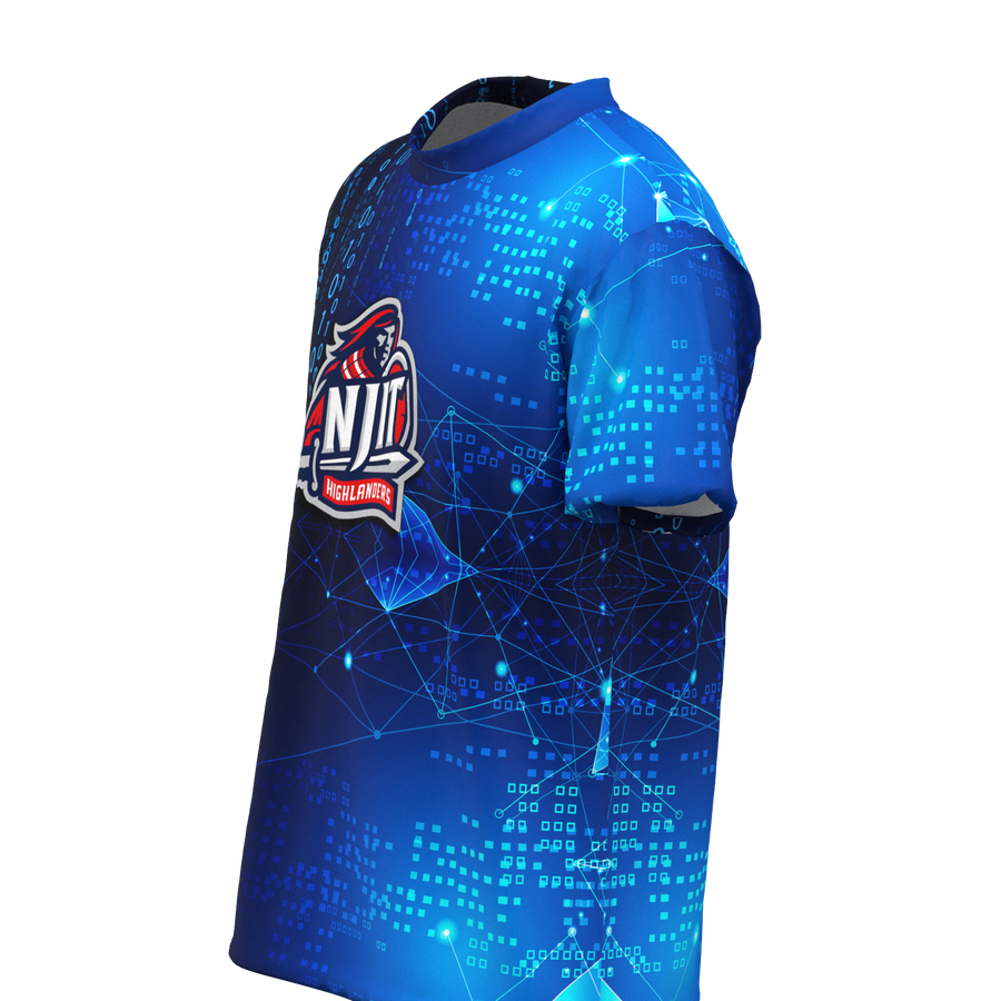 Performance T-Shirt NJIT Blue 0's and 1's