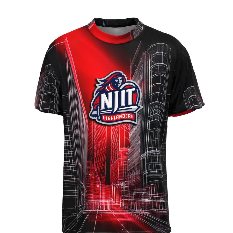 Performance T-Shirt NJIT Red Graph