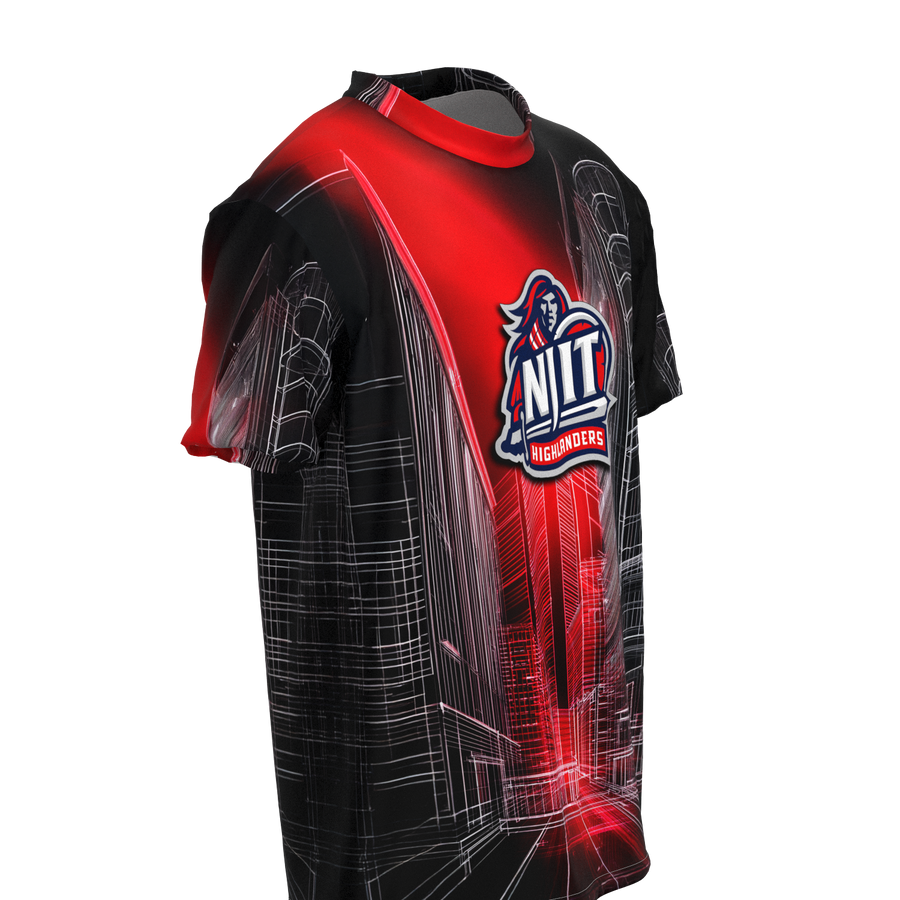 Performance T-Shirt NJIT Red Graph