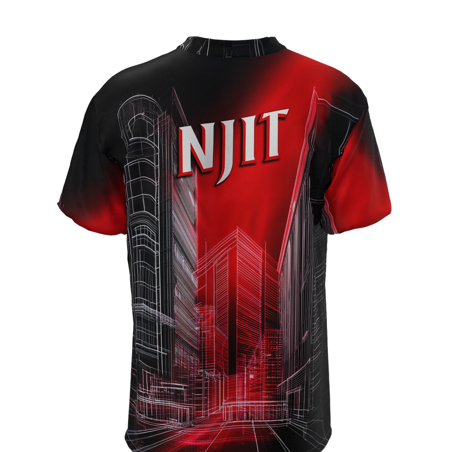 Performance T-Shirt NJIT Red Graph