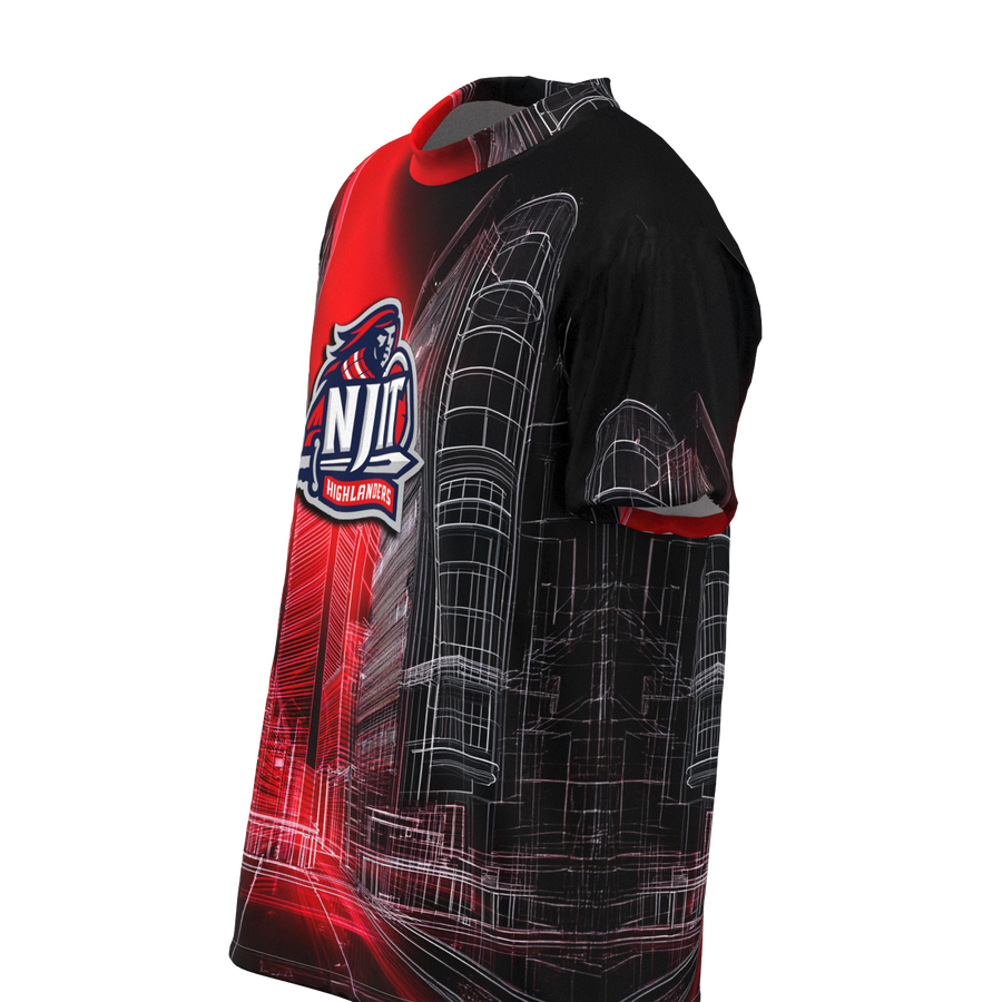 Performance T-Shirt NJIT Red Graph