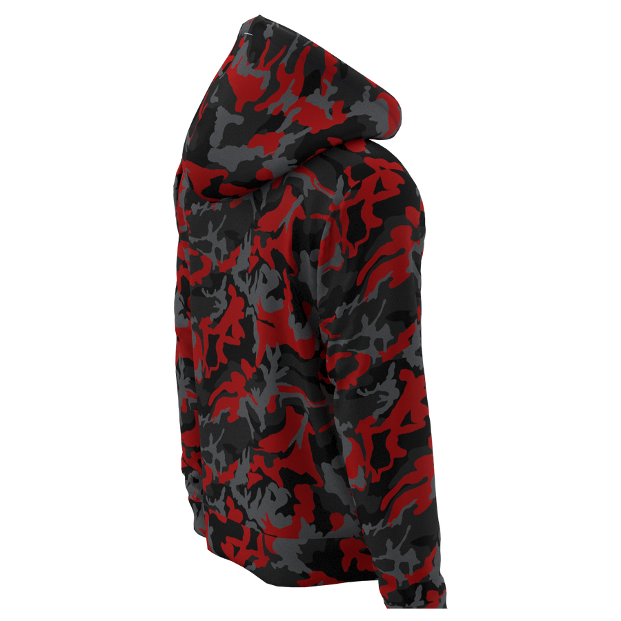 ATL Camo Red Black- Hoodie