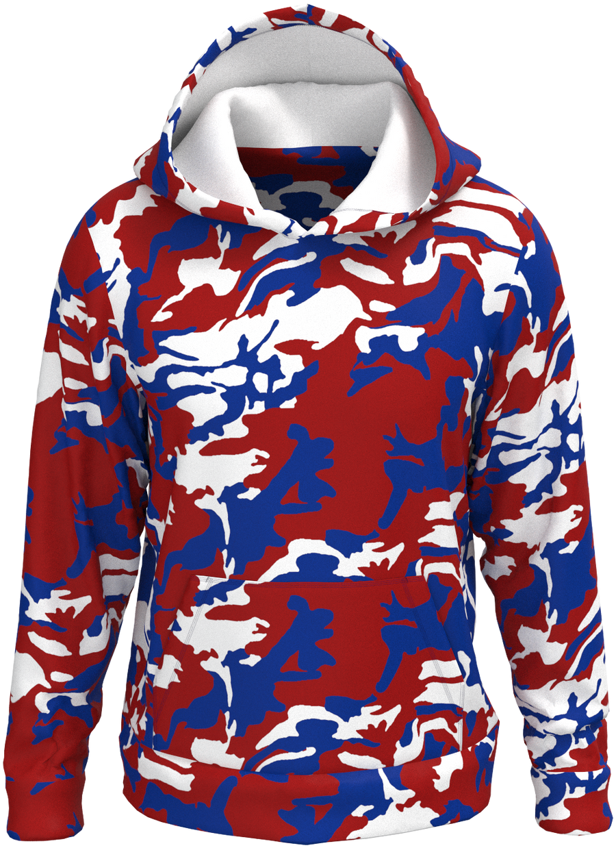 BUF Camo Red White Blue - Hoodie