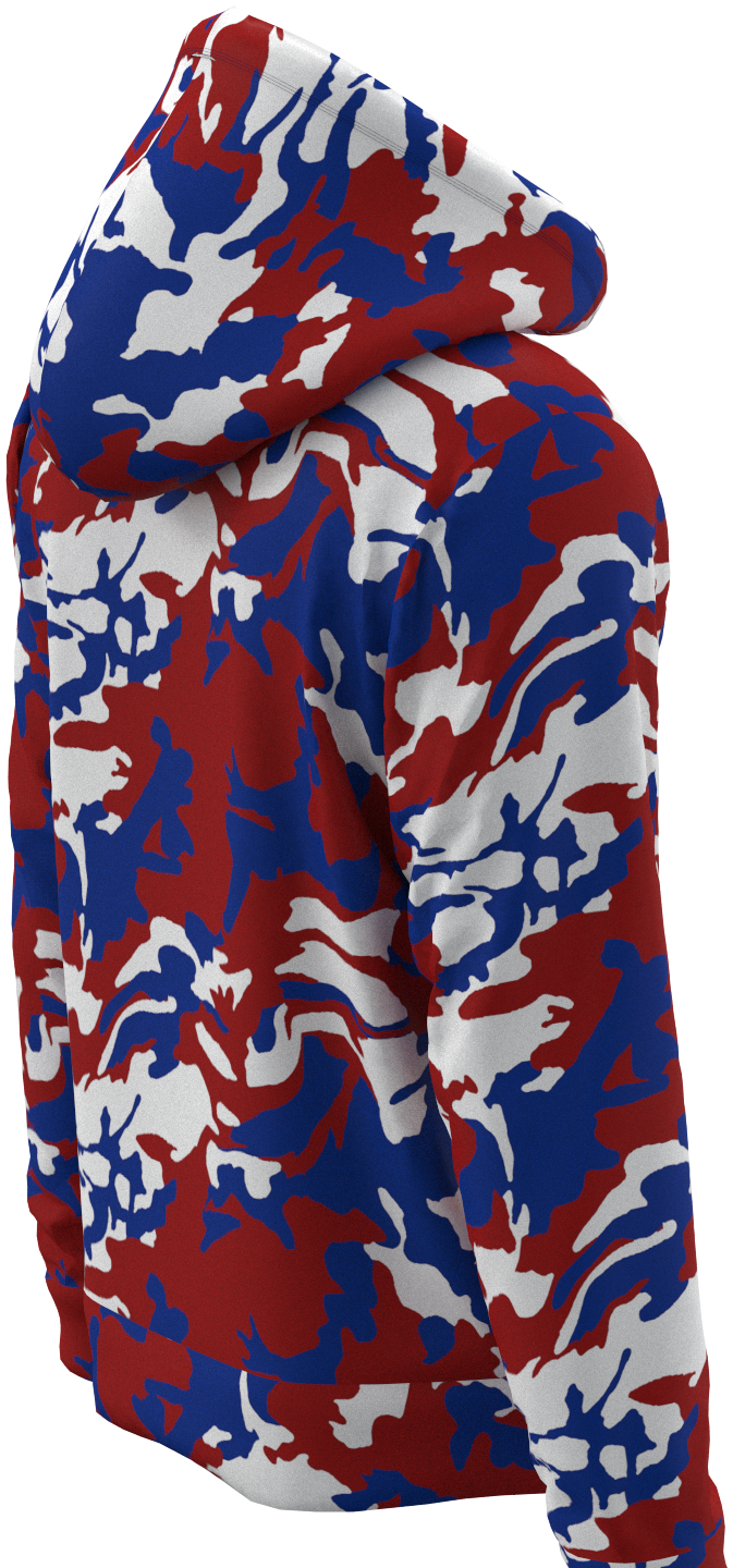 BUF Camo Red White Blue - Hoodie