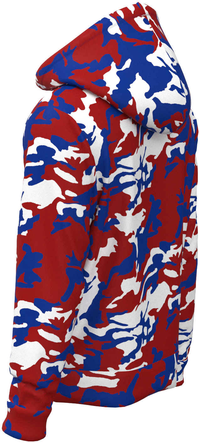 BUF Camo Red White Blue - Hoodie