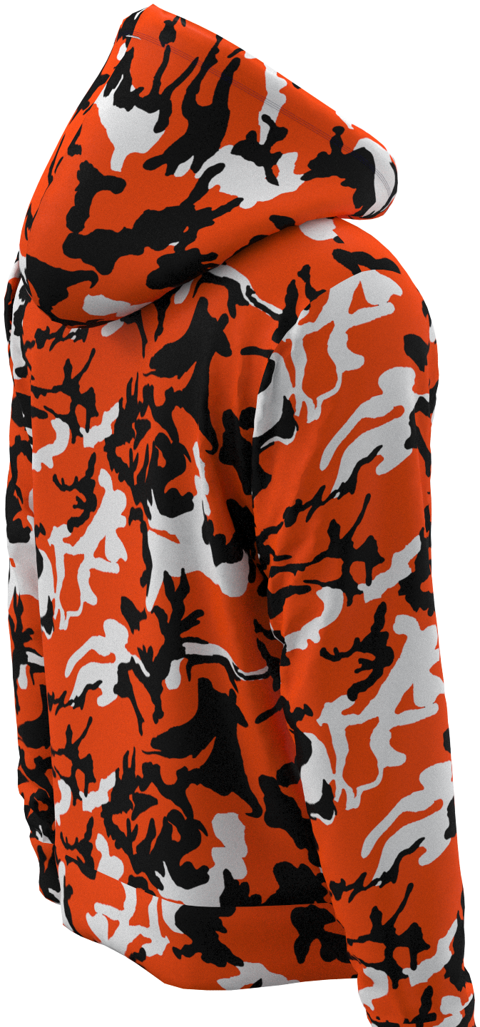 CIN Camo Orange Black- Hoodie