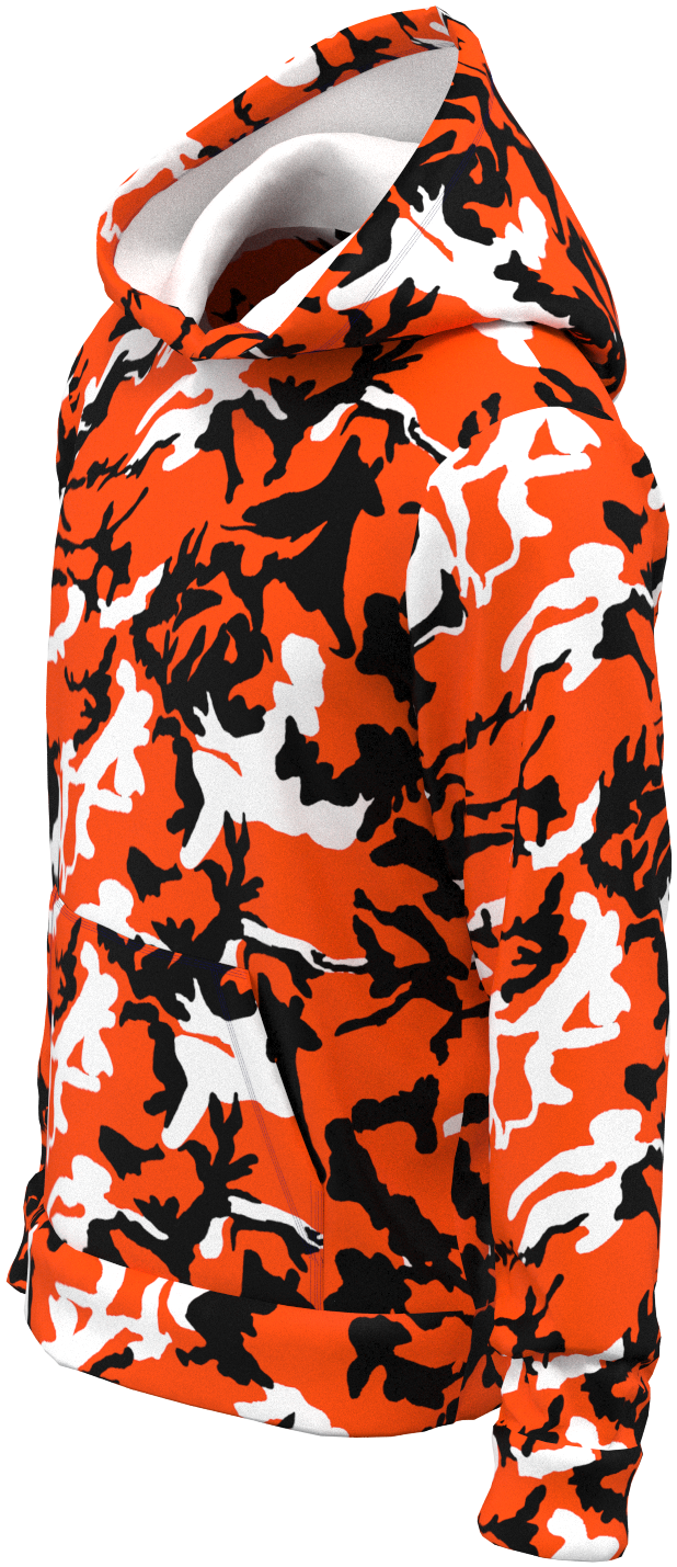 CIN Camo Orange Black- Hoodie