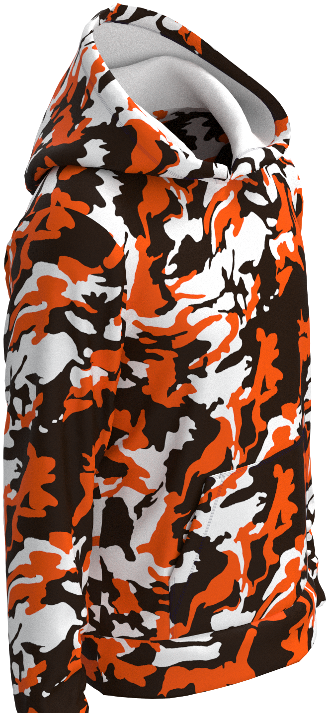 CLE Camo Orange Brown- Hoodie