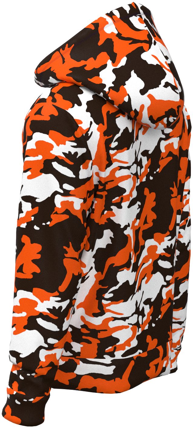 CLE Camo Orange Brown- Hoodie