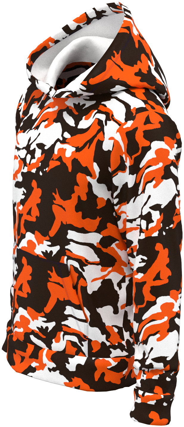 CLE Camo Orange Brown- Hoodie