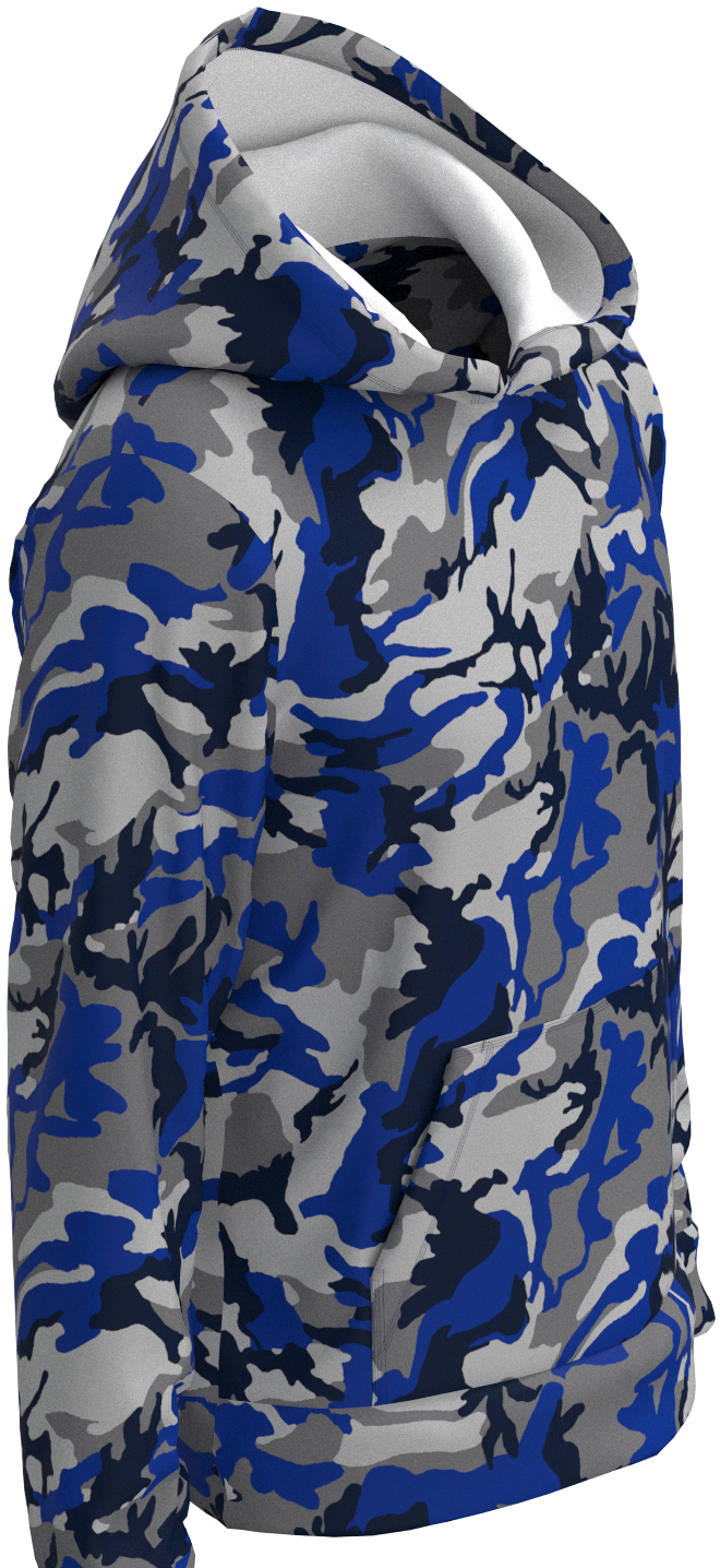 Dal Camo Blue Silver- Hoodie