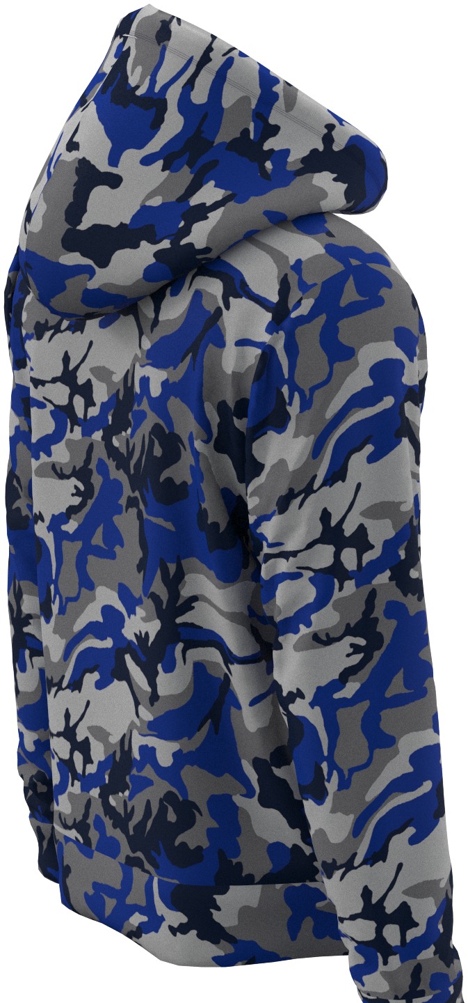 Dal Camo Blue Silver- Hoodie