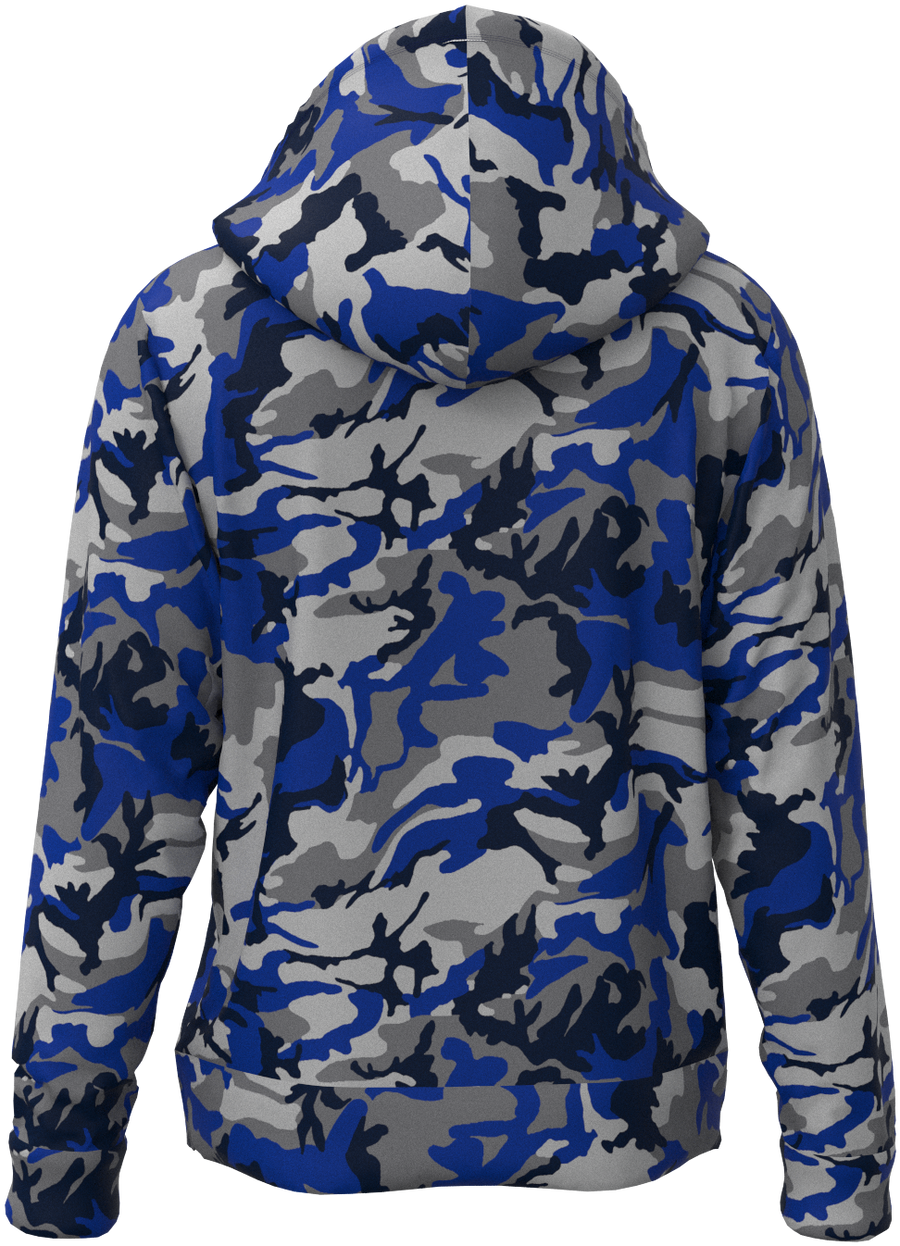 Dal Camo Blue Silver- Hoodie