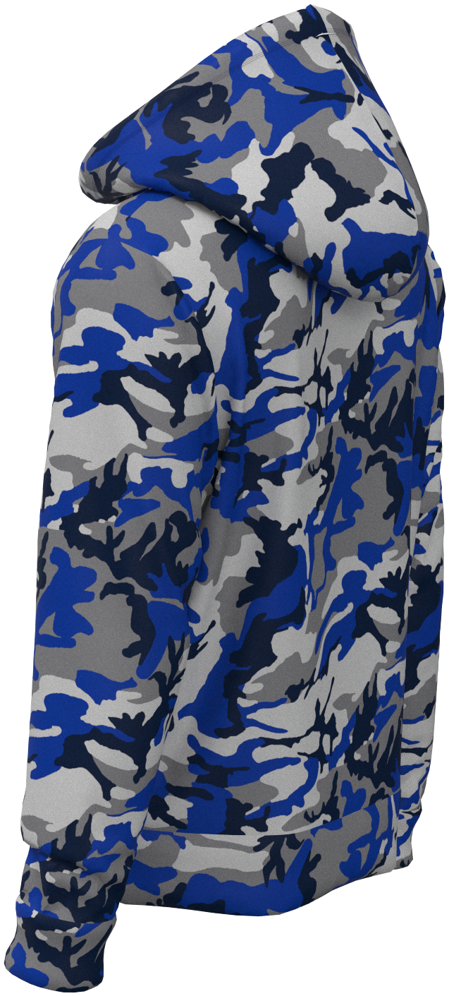 Dal Camo Blue Silver- Hoodie