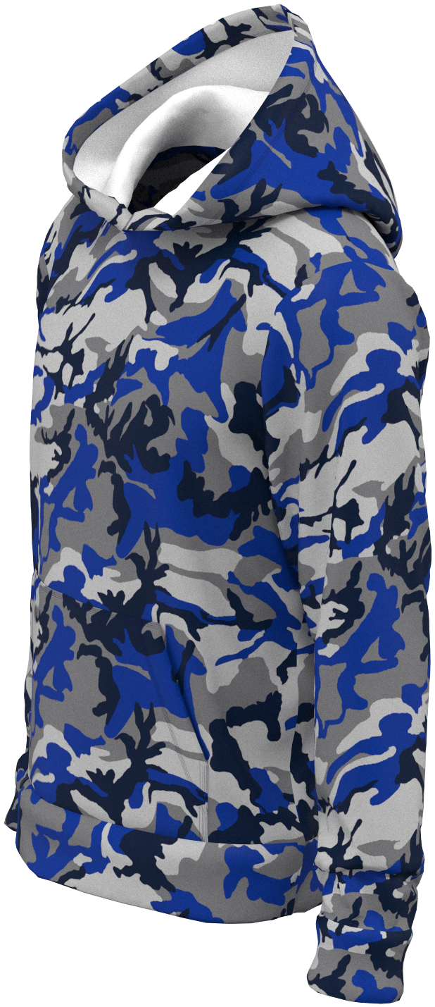 Dal Camo Blue Silver- Hoodie