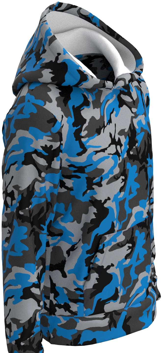 DET Camo Blue Silver - Hoodie