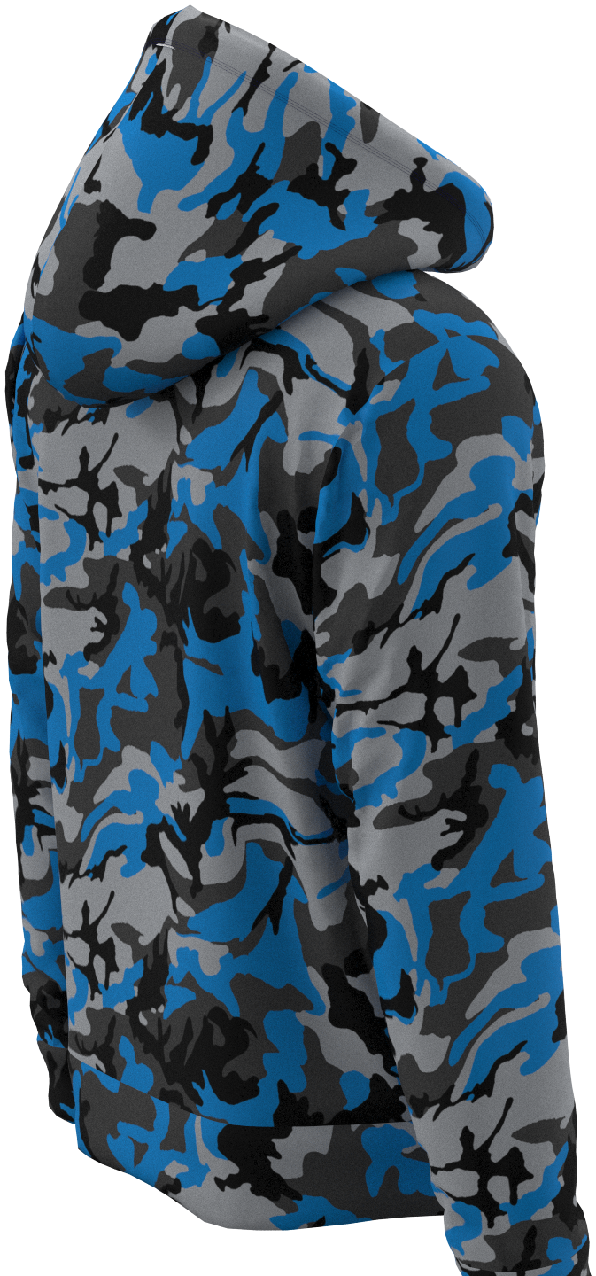 DET Camo Blue Silver - Hoodie