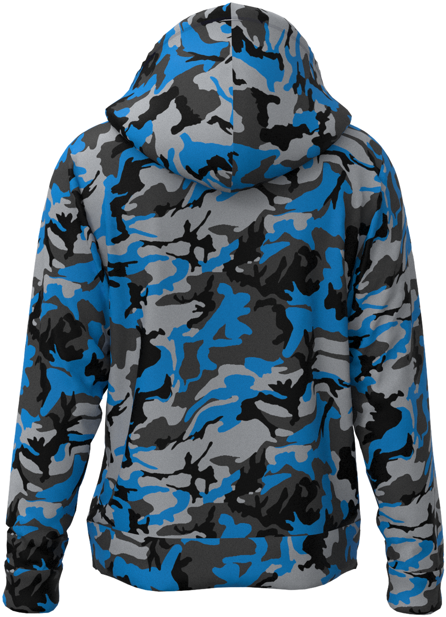 DET Camo Blue Silver - Hoodie