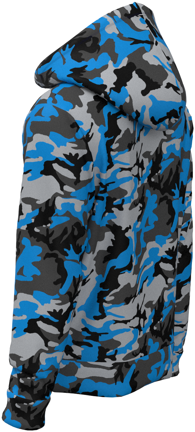 DET Camo Blue Silver - Hoodie