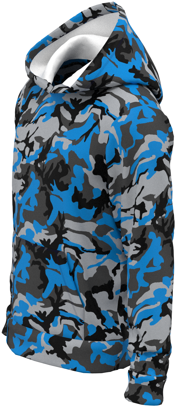 DET Camo Blue Silver - Hoodie