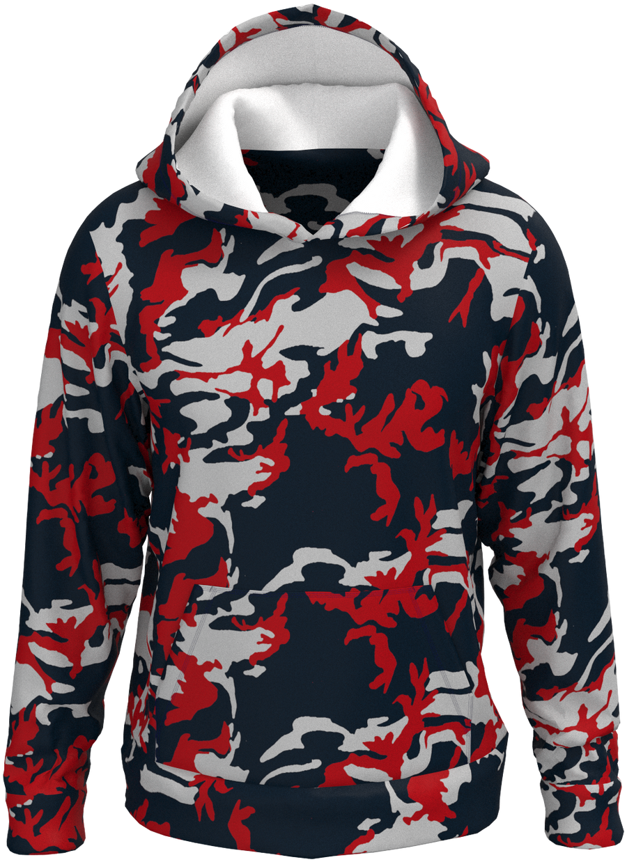 HOU Camo Navy Red  - Hoodie