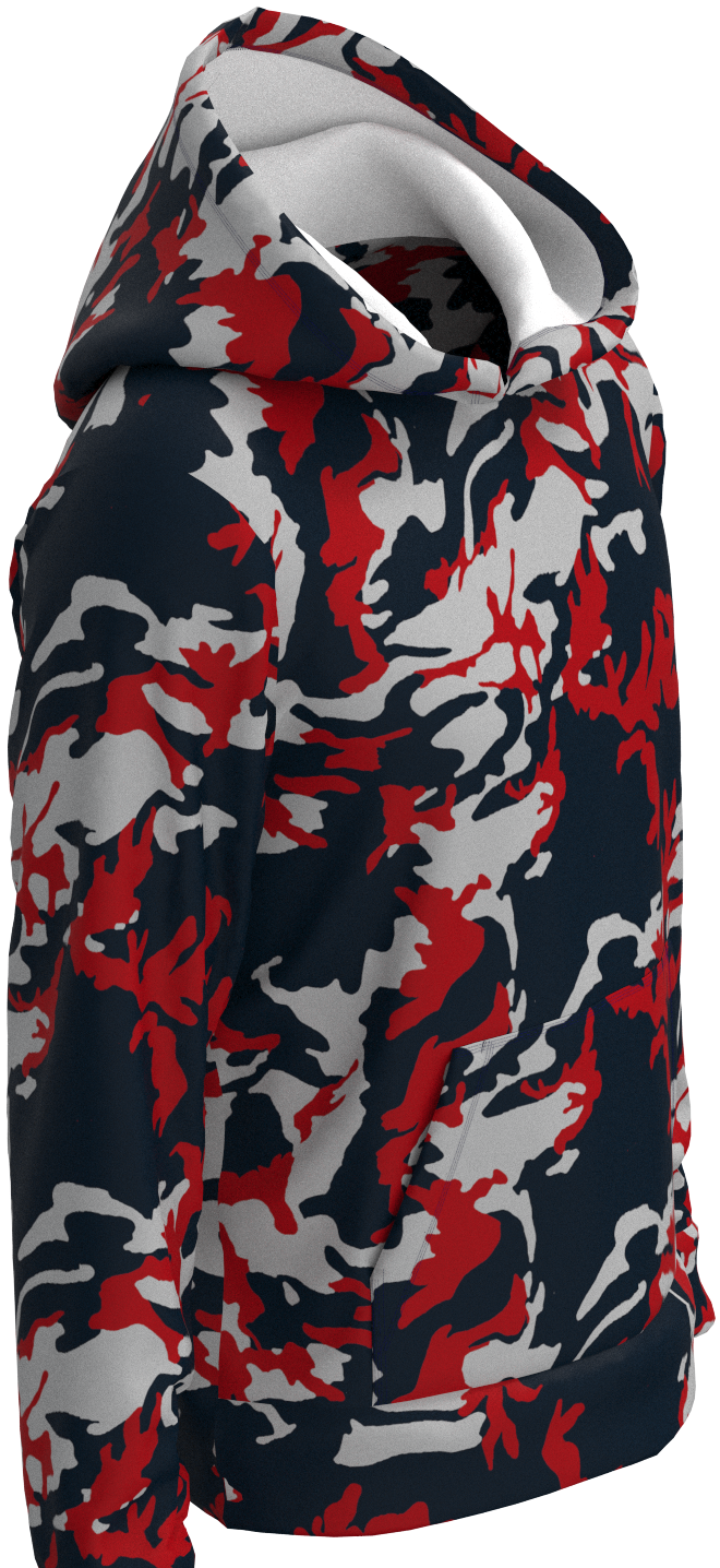 HOU Camo Navy Red  - Hoodie