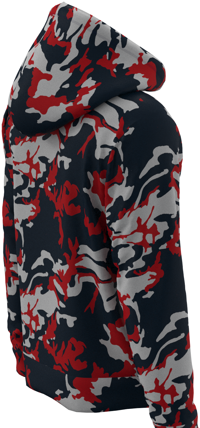 HOU Camo Navy Red  - Hoodie