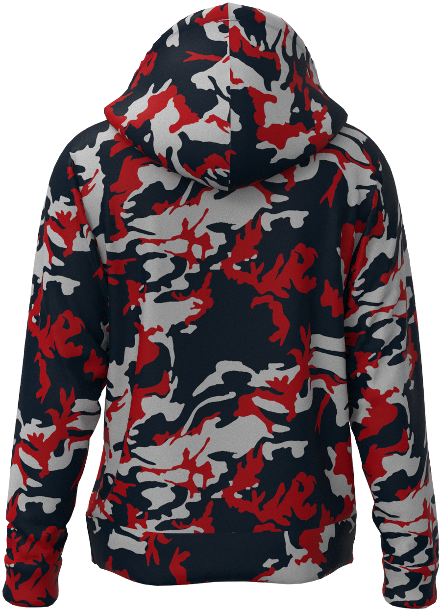 HOU Camo Navy Red  - Hoodie