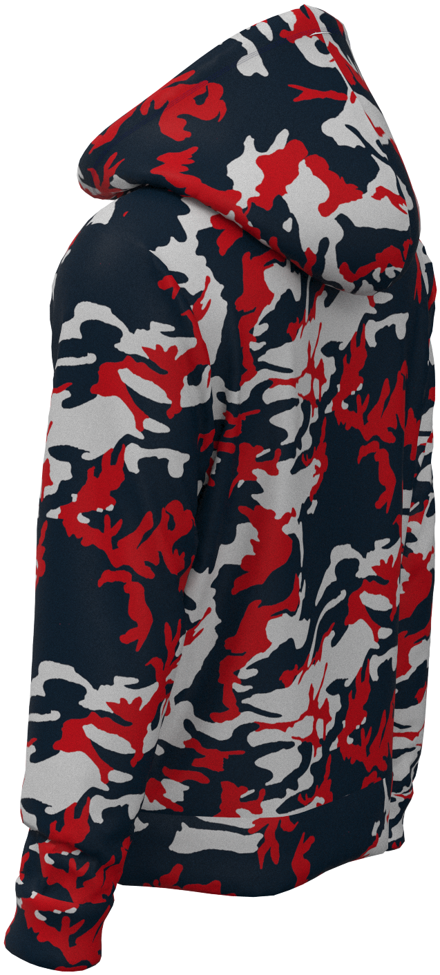 HOU Camo Navy Red  - Hoodie