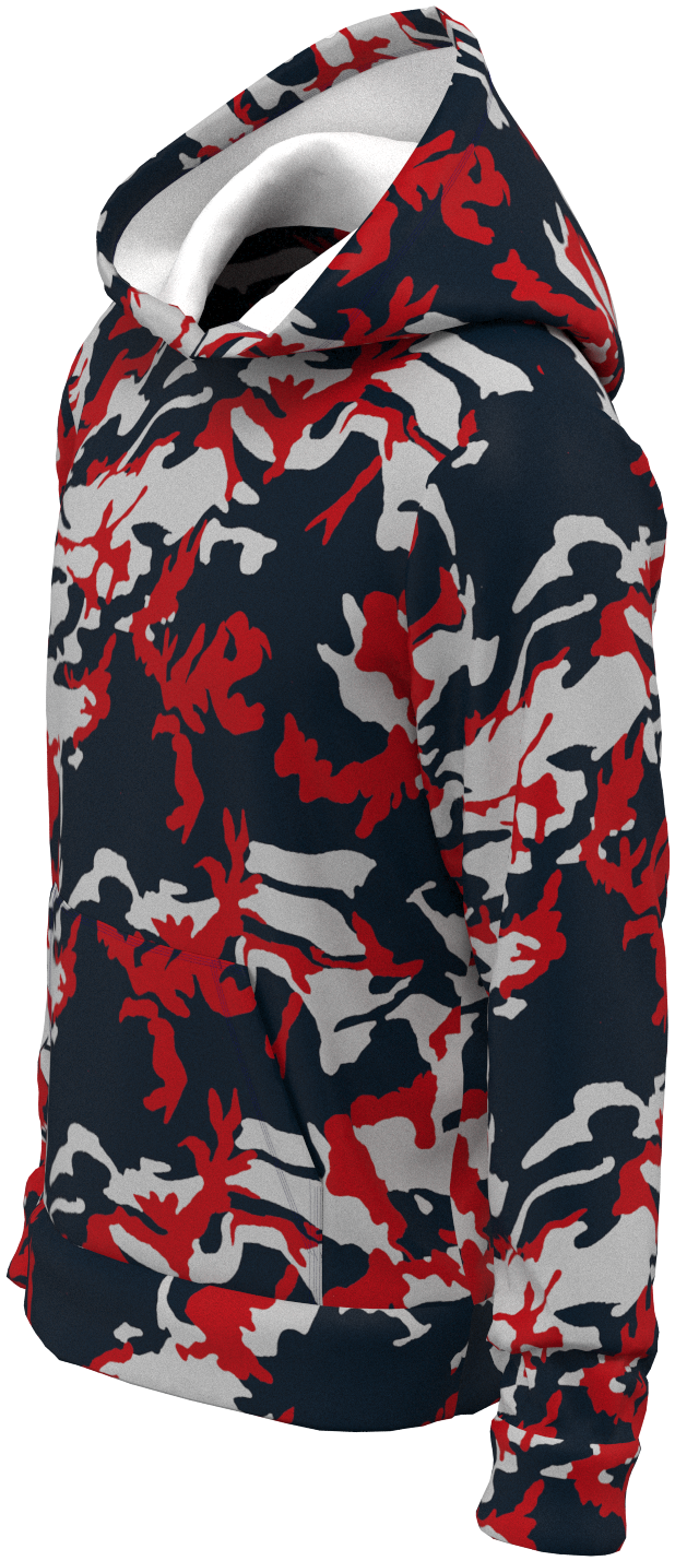 HOU Camo Navy Red  - Hoodie