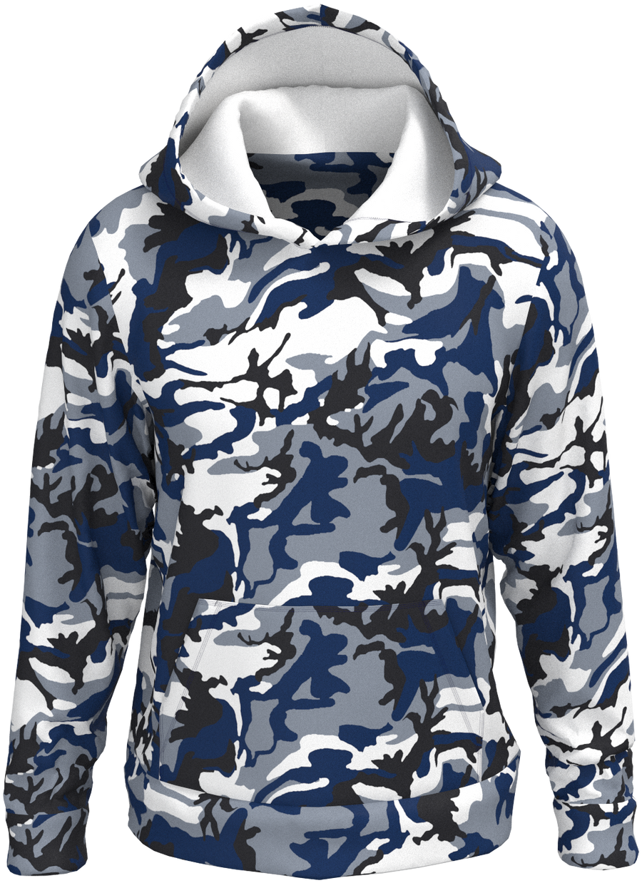 IND Camo Blue White - Hoodie