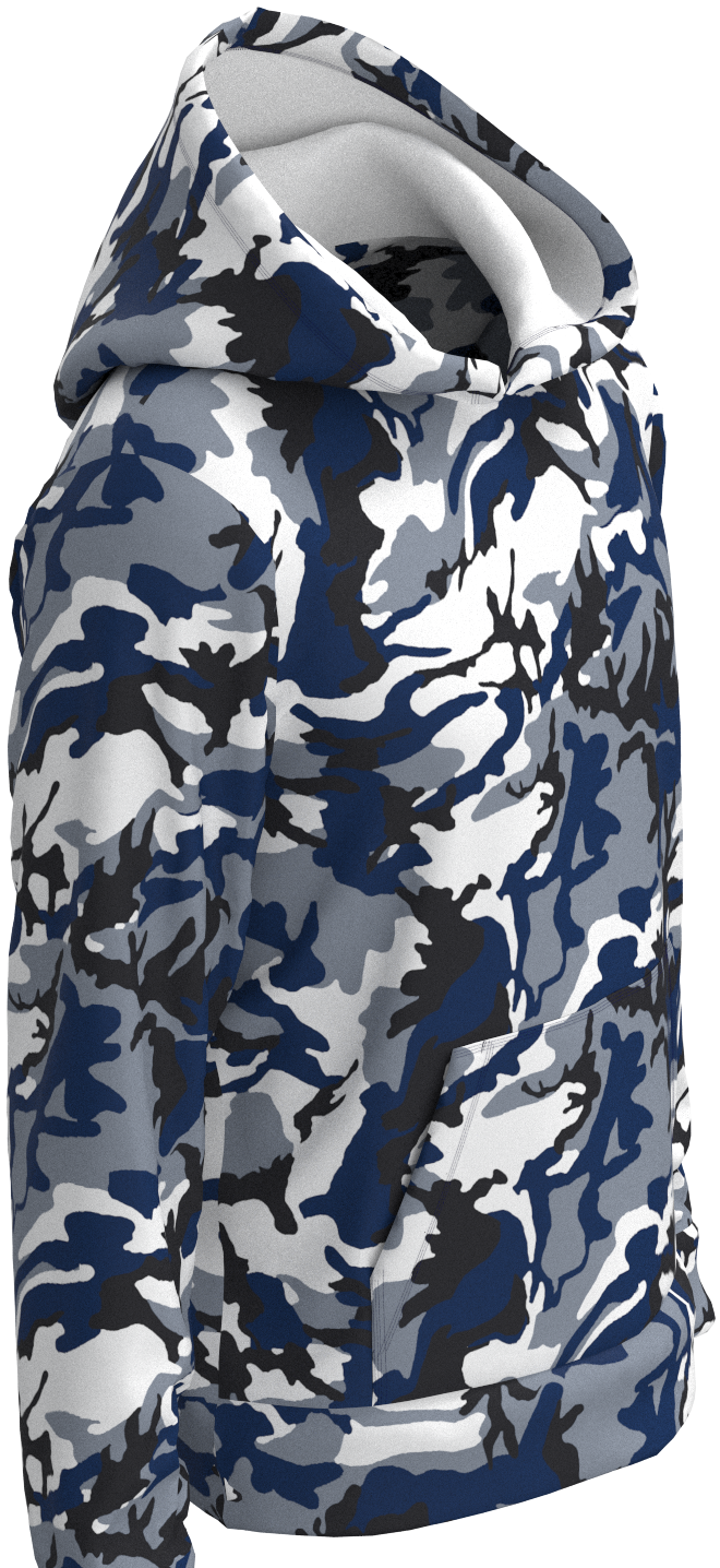 IND Camo Blue White - Hoodie