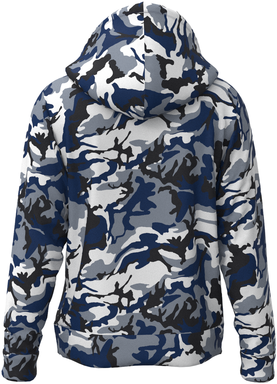 IND Camo Blue White - Hoodie