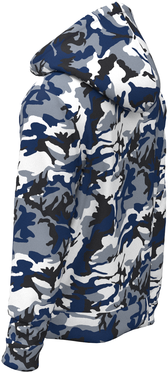 IND Camo Blue White - Hoodie