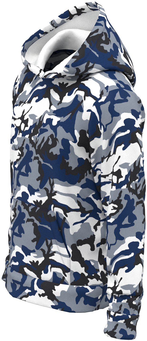 IND Camo Blue White - Hoodie