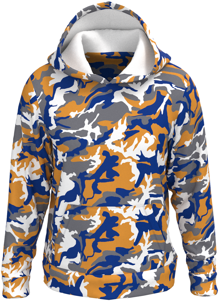 LA Camo Blue Gold Silver - Hoodie