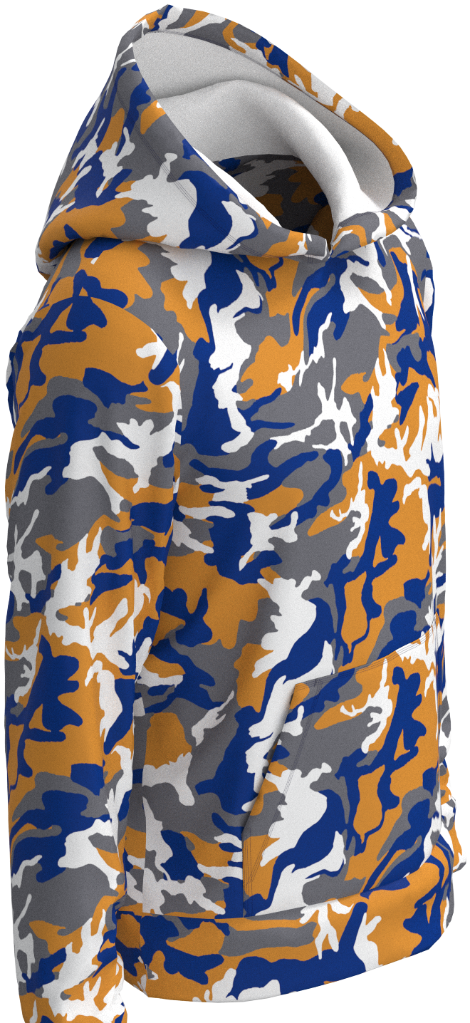 LA Camo Blue Gold Silver - Hoodie