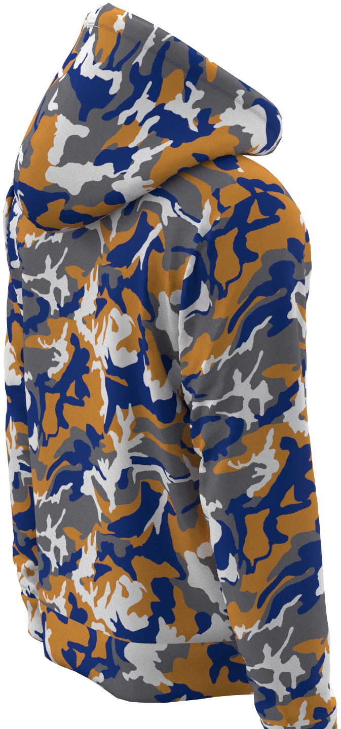 LA Camo Blue Gold Silver - Hoodie