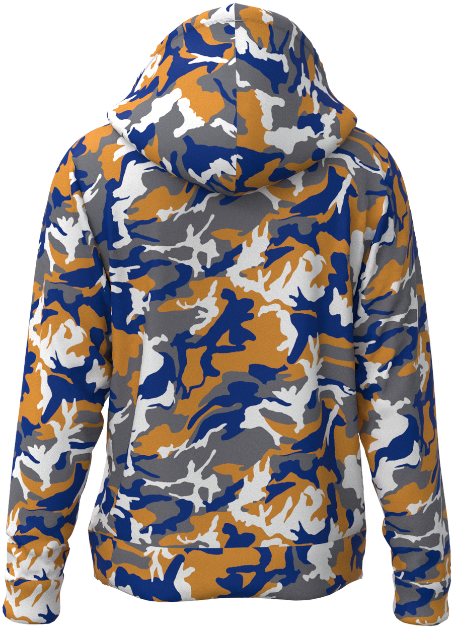 LA Camo Blue Gold Silver - Hoodie