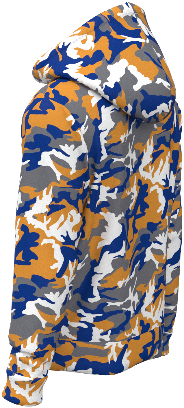 LA Camo Blue Gold Silver - Hoodie