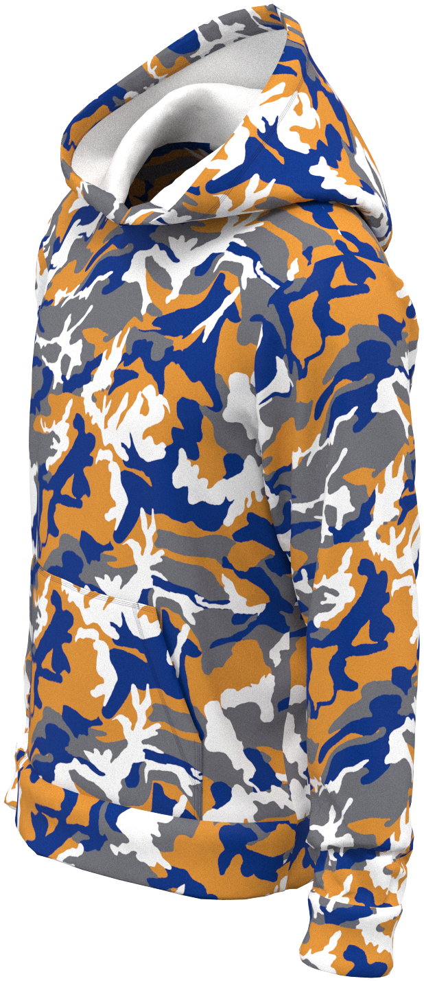 LA Camo Blue Gold Silver - Hoodie