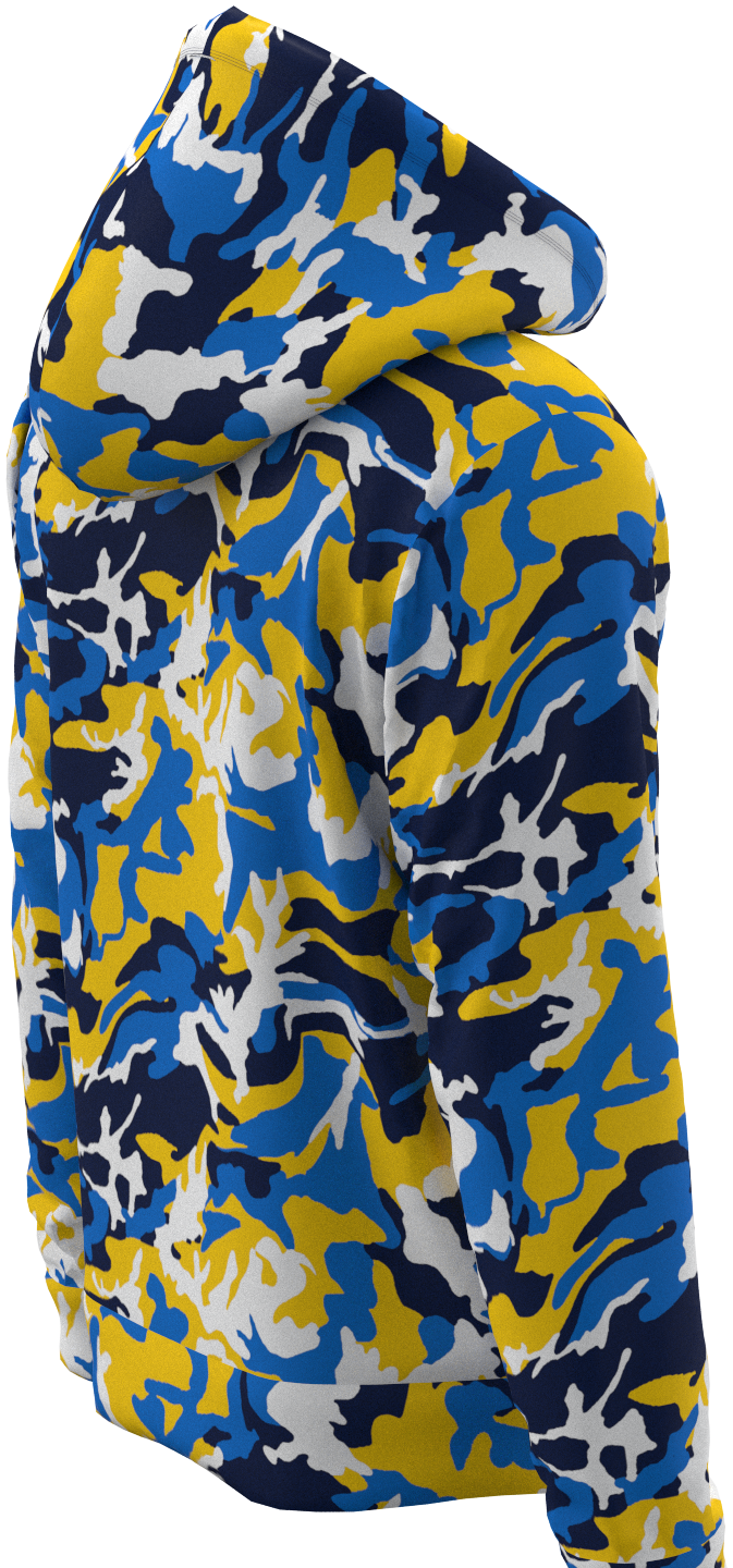 LA Camo Blue Yellow - Hoodie