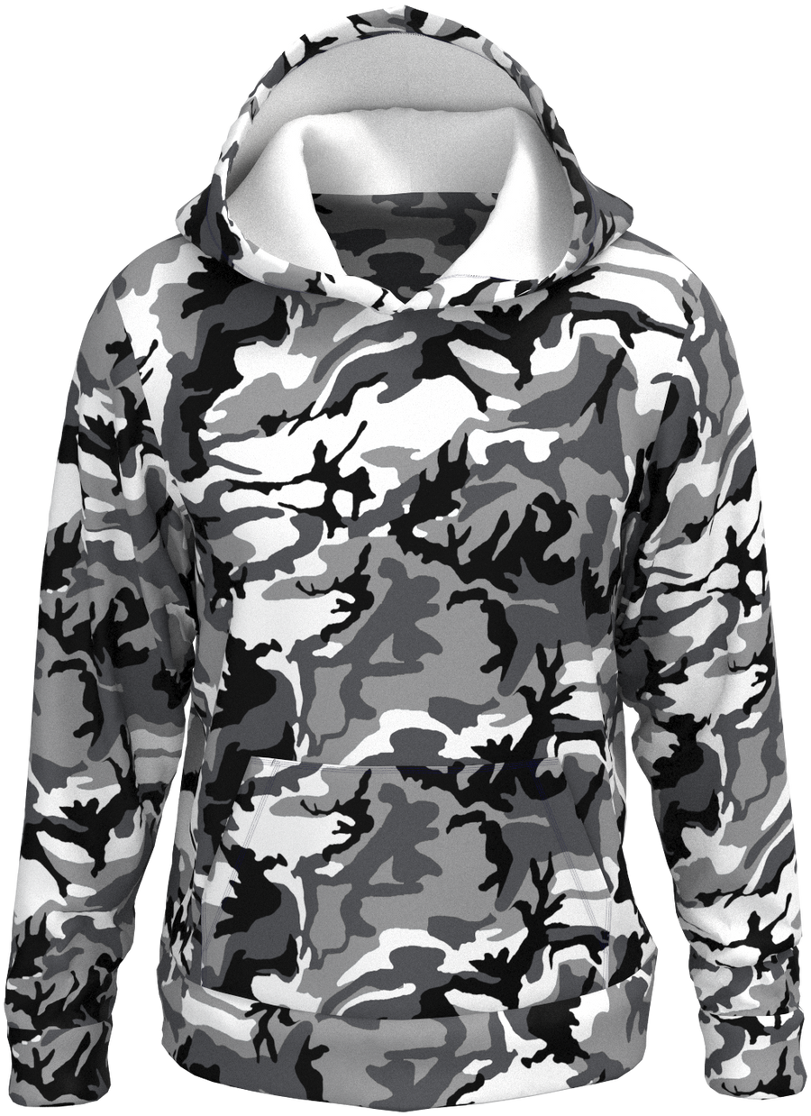 LV Camo Black Silver - Hoodie