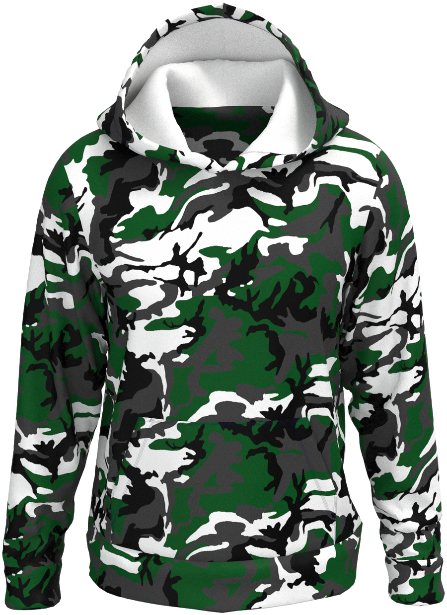 NY Camo Green White Black - Hoodie