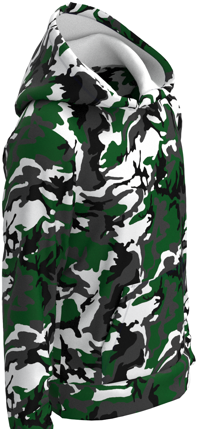 NY Camo Green White Black - Hoodie