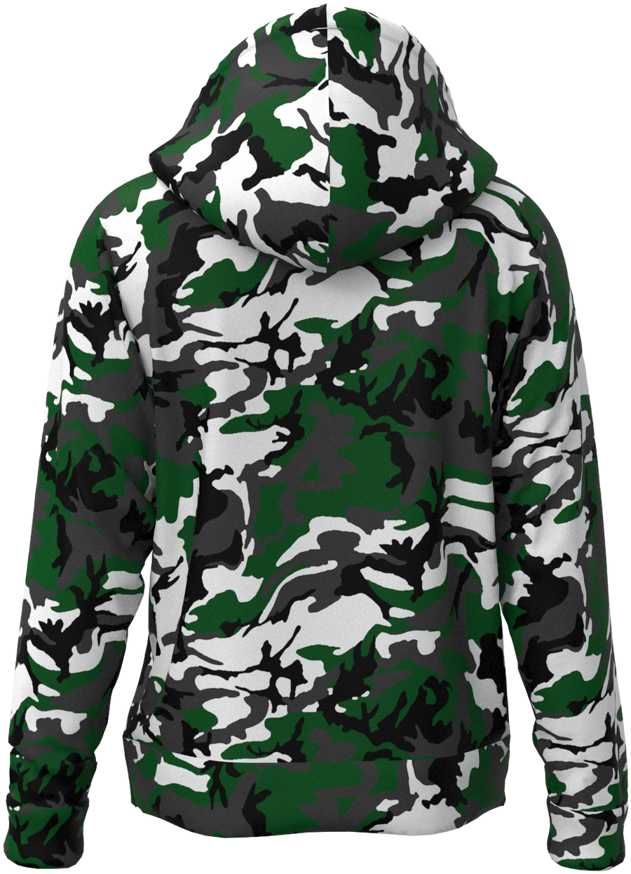 NY Camo Green White Black - Hoodie