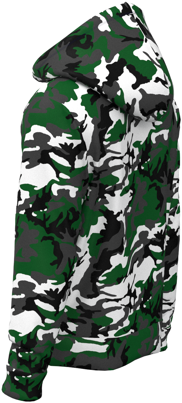 NY Camo Green White Black - Hoodie