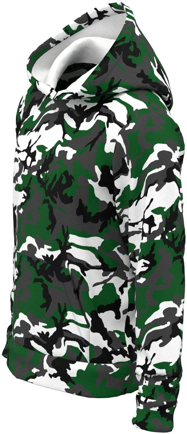 NY Camo Green White Black - Hoodie